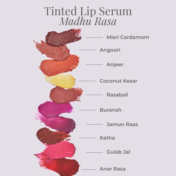 Forest Essentials Tinted Lip Serum Madhu Rasa Lipstick - Gulab Jal (2.2g) - Forest Essentials