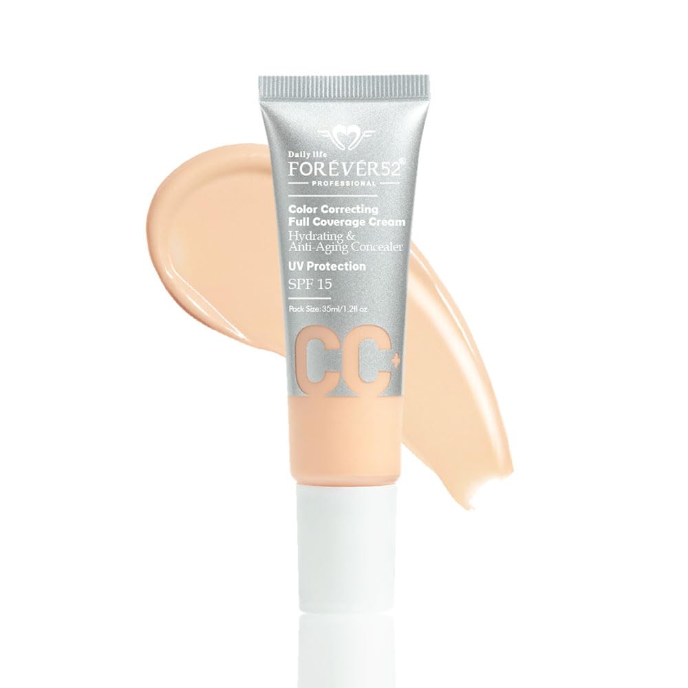 Forever52 Daily Life Color Correcting Full Coverage CC Cream for Normal Skin | Conceals Dark Spots and Blemishes (Blonde - 001)