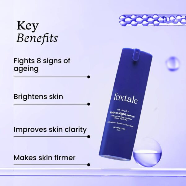 Foxtale 0.15% Encapsulated Retinol Night Serum (30ml) - Foxtale