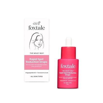 Foxtale 3% Tranexamic Acid Face Serum with Peptides & Niacinamide for Hyperpigmentation, Reduces Marks & Dark Spots, Evens Out Skin Tone, All Skin Types, Men and Women - 30 ml