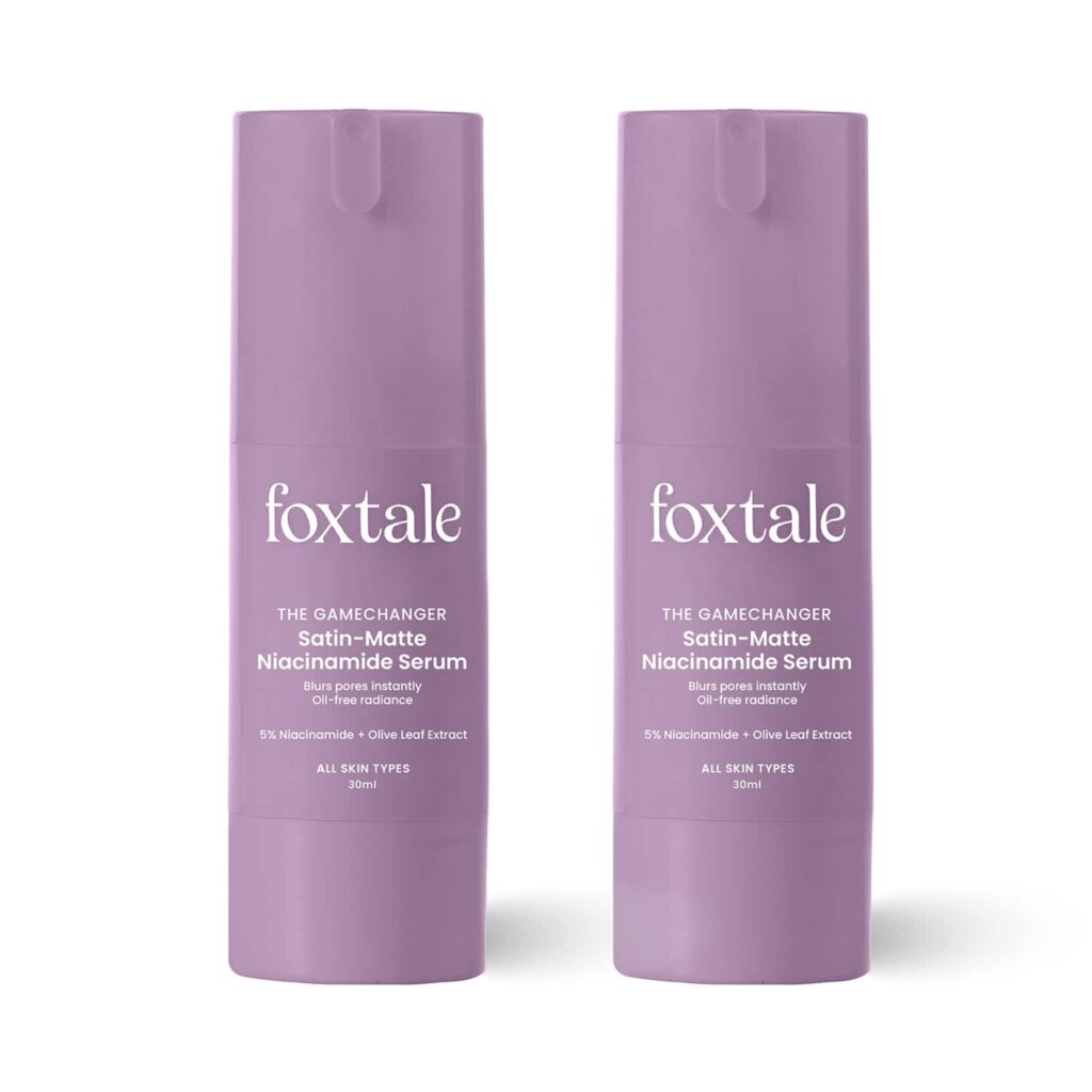 Foxtale 5% Niacinamide Face Serum With Olive Leaf Extract (30ml) Pack of 2 Combo - Foxtale