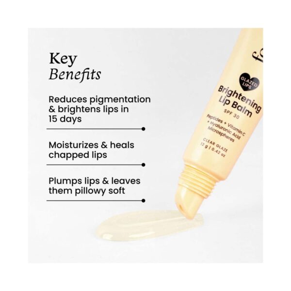 Foxtale Glazed Lips Brightening Lip Balm - Clear Glaze (12 g) - Foxtale