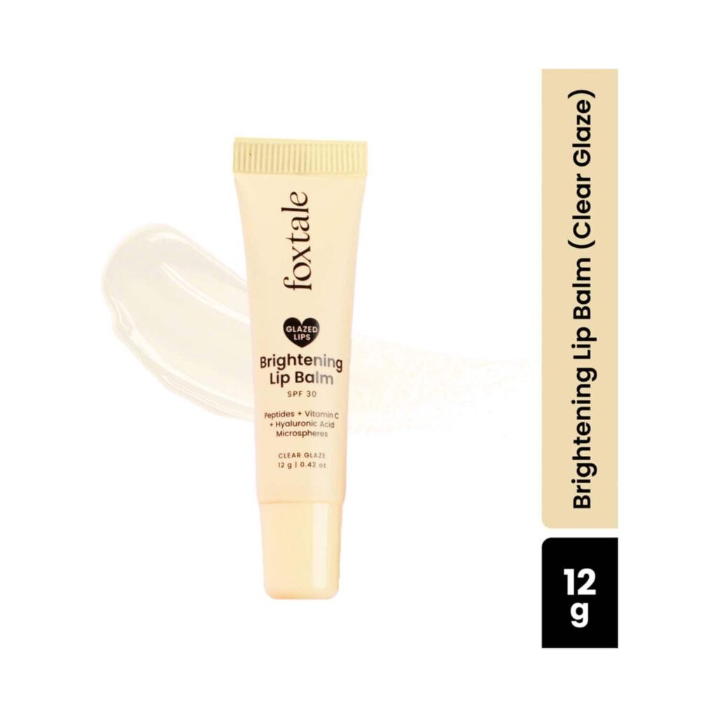 Foxtale Glazed Lips Brightening Lip Balm - Clear Glaze (12 g) - Foxtale