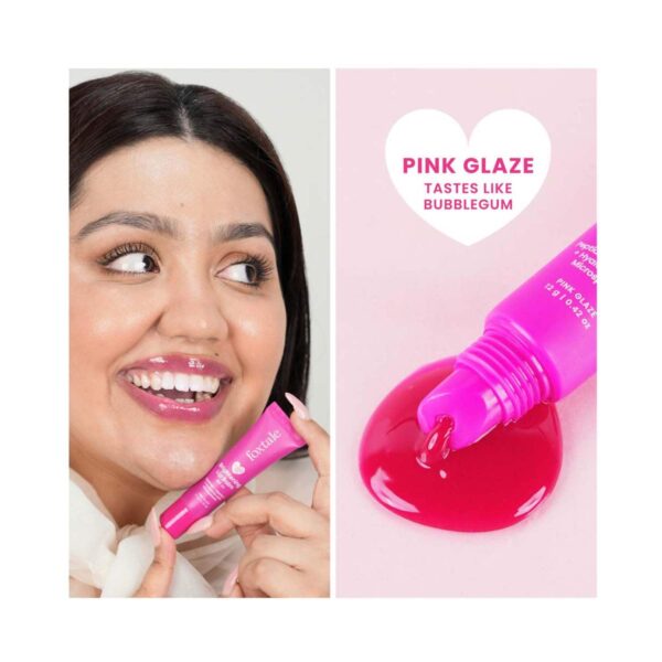 Foxtale Glazed Lips Brightening Lip Balm - Pink Glaze (12 g) - Foxtale