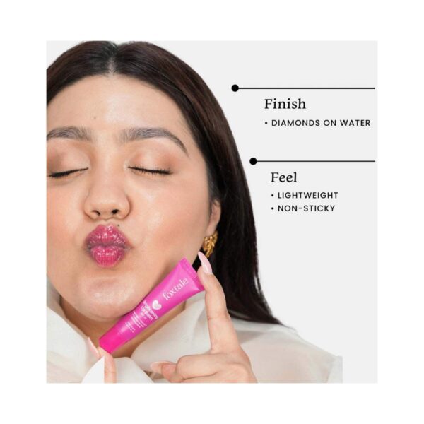 Foxtale Glazed Lips Brightening Lip Balm - Pink Glaze (12 g) - Foxtale