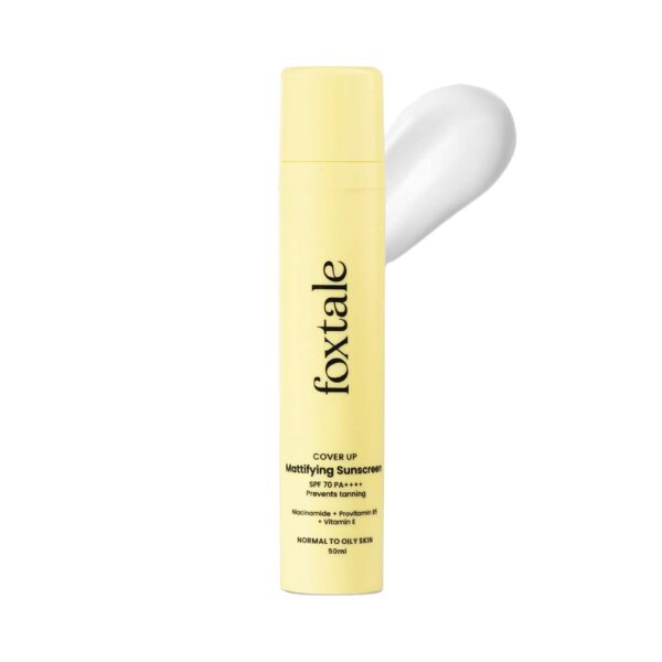 Foxtale SPF 70 Gel Cream Sunscreen for Oily Skin with  PA++++ & Niacinamide (50 ml) - Foxtale