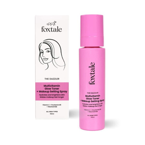 Foxtale The Dazzler Multivitamin Glow Toner + Makeup Setting Spray (150 ml) - Foxtale