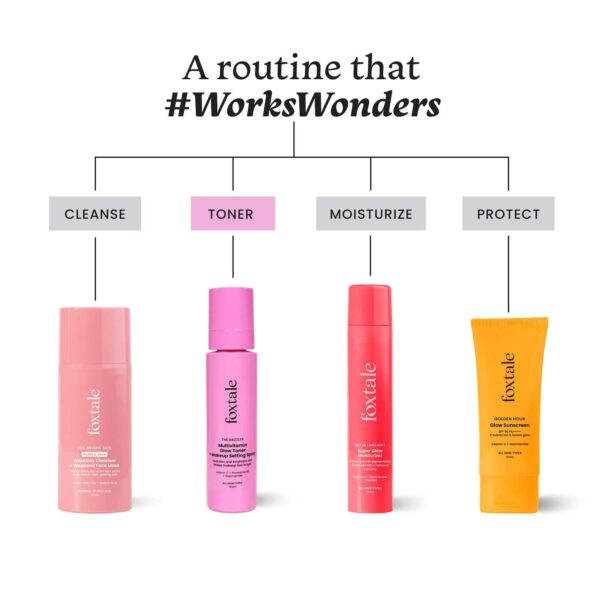 Foxtale The Dazzler Multivitamin Glow Toner + Makeup Setting Spray (150 ml) - Foxtale
