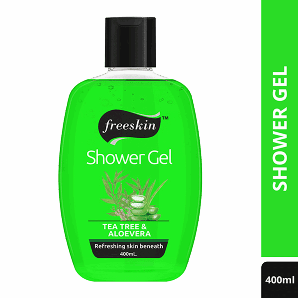 Freeskin Tea Tree & Aloe Vera Refreshing Shower Gel (400ml) - Freeskin