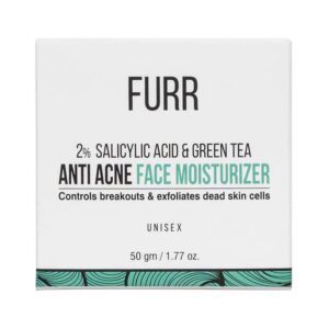 FURR 2% Salicylic Acid & Green Tea Anti Acne Face Moisturizer (50g) - FURR