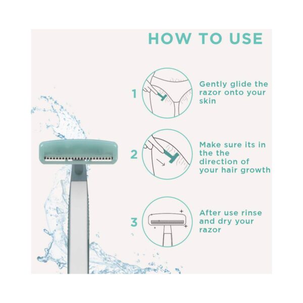 FURR Safety Blade Equipped Bikini Line Trimming Razor With Shaving Foam For Women (2pcs) - FURR