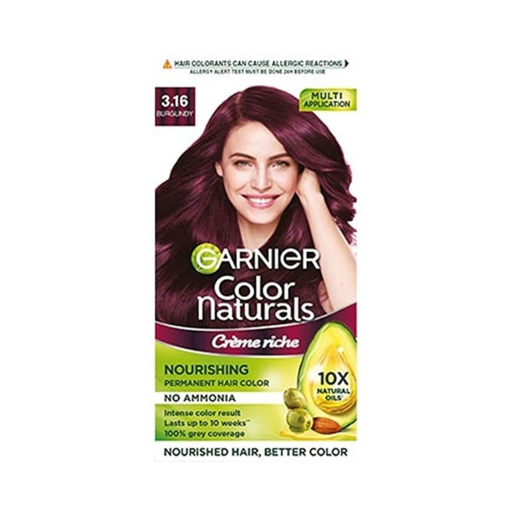 Garnier Color Naturals Creme Hair Color - 3.16 Burgundy (70ml+60g) - Garnier