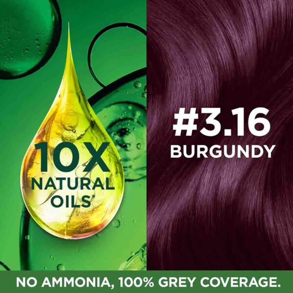 Garnier Color Naturals Creme Hair Color - 3.16 Burgundy (70ml+60g) - Garnier