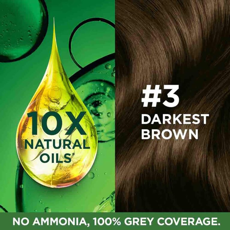 Garnier Color Naturals Creme Hair Color - Shade 3 Darkest Brown (70ml + 60g) - Garnier