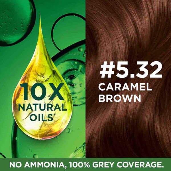Garnier Color Naturals Creme Hair Color - Shade 5.32 Caramel Brown (70ml + 60g) - Garnier