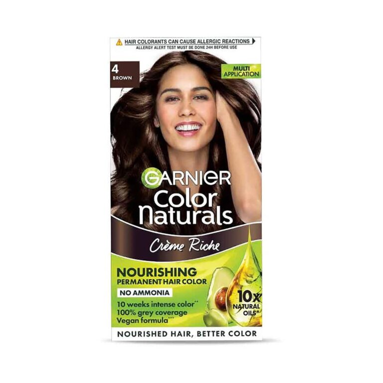 Garnier Color Naturals Creme Riche Hair Color - 4 Brown (70ml+60g) - Garnier