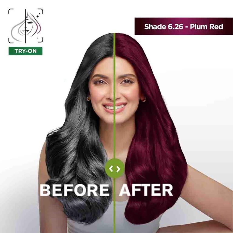 Garnier Color Naturals Creme Riche Hair Color - Shade 6.26 Plum Red (55ml + 50g) - Garnier