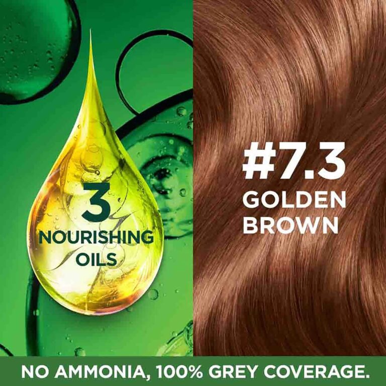 Garnier Color Naturals Creme Riche Hair Color - Shade 7.3 Golden Brown (55ml + 50g) - Garnier