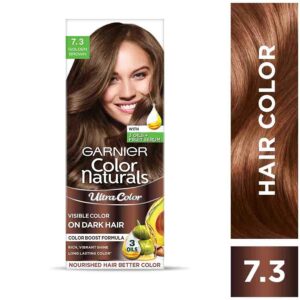 Garnier Color Naturals Creme Riche Hair Color - Shade 7.3 Golden Brown (55ml + 50g) - Garnier