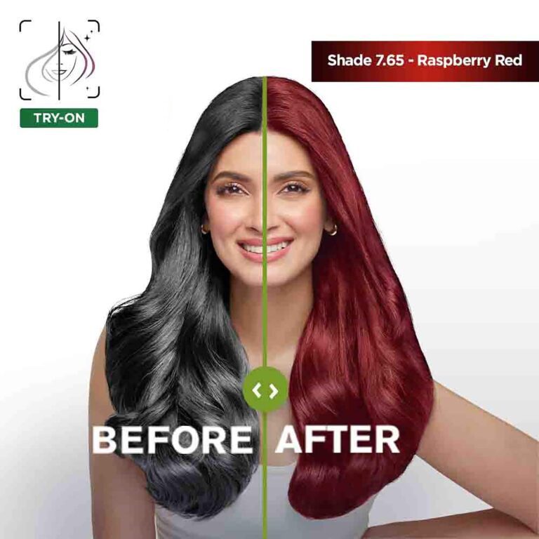 Garnier Color Naturals Creme Riche Hair Color - Shade 7.65 Raspberry Red (55ml + 50g) - Garnier