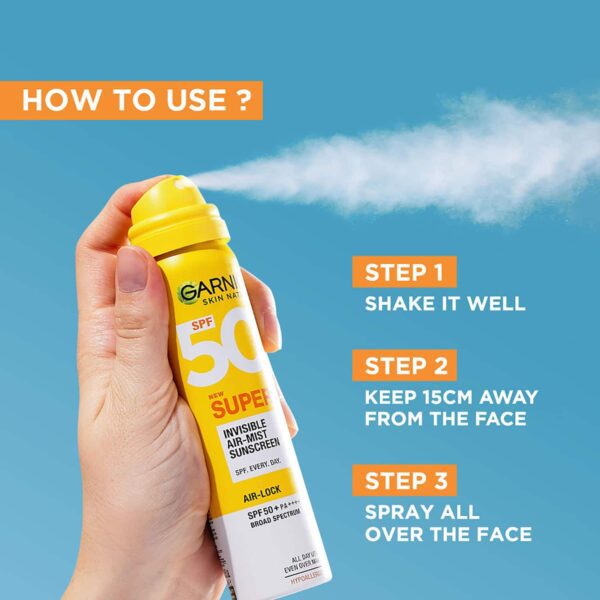 Garnier Super UV Invisible Air Mist Sunscreen (75 ml) - Garnier