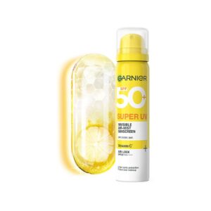 Garnier SuperUV Invisible Air Mist Sunscreen SPF50 PA++++ UVA/B for Broad Spectrum | Application over Makeup Sunscreen Spray | No White Cast | For All Skin Types | Lightweight |...
