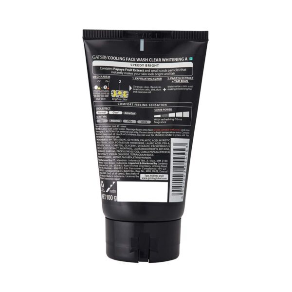 Gatsby Cooling Clear Whitening Face Wash (100g) - Gatsby
