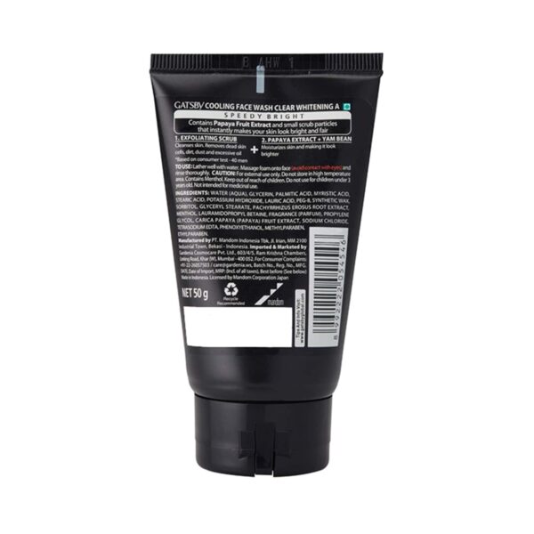 Gatsby Cooling Clear Whitening Face Wash (50g) - Gatsby