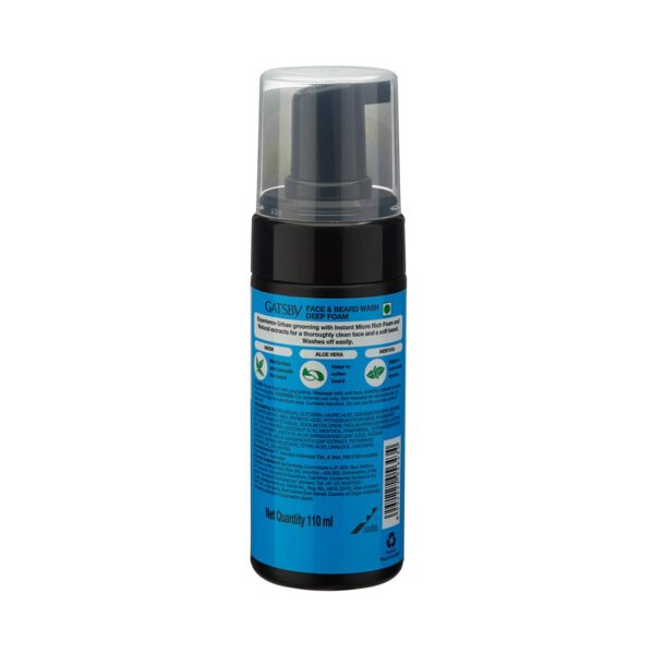 Gatsby Face & Beard Wash Deep Foam (110ml) - Gatsby