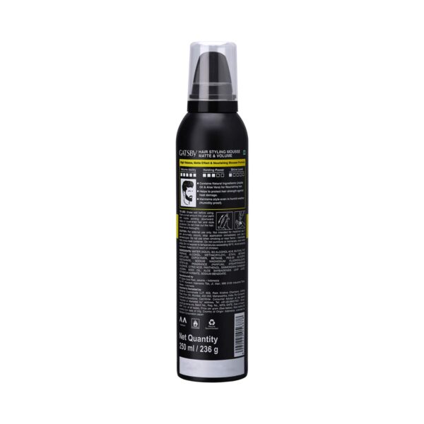 Gatsby Matte & Volume Hair Styling Mousse (250ml) - Gatsby