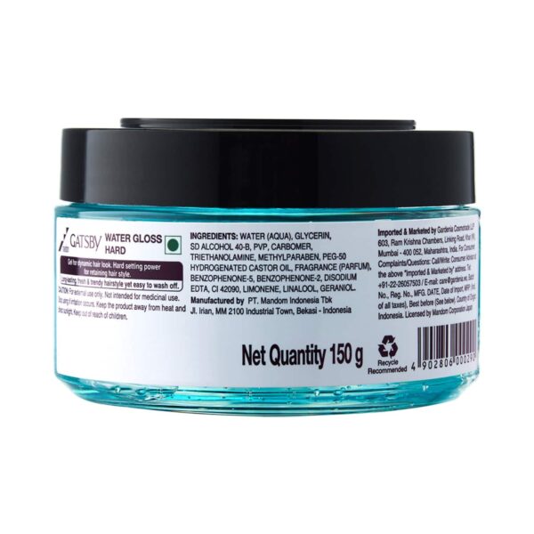 Gatsby Power & Spikes Hair Styling Wax (75g) & Level 3 Water Gloss Hard (150g) Combo - Gatsby