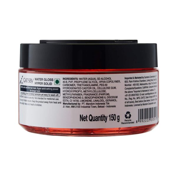 Gatsby Water Gloss Hyper Solid Gel (150g) - Gatsby