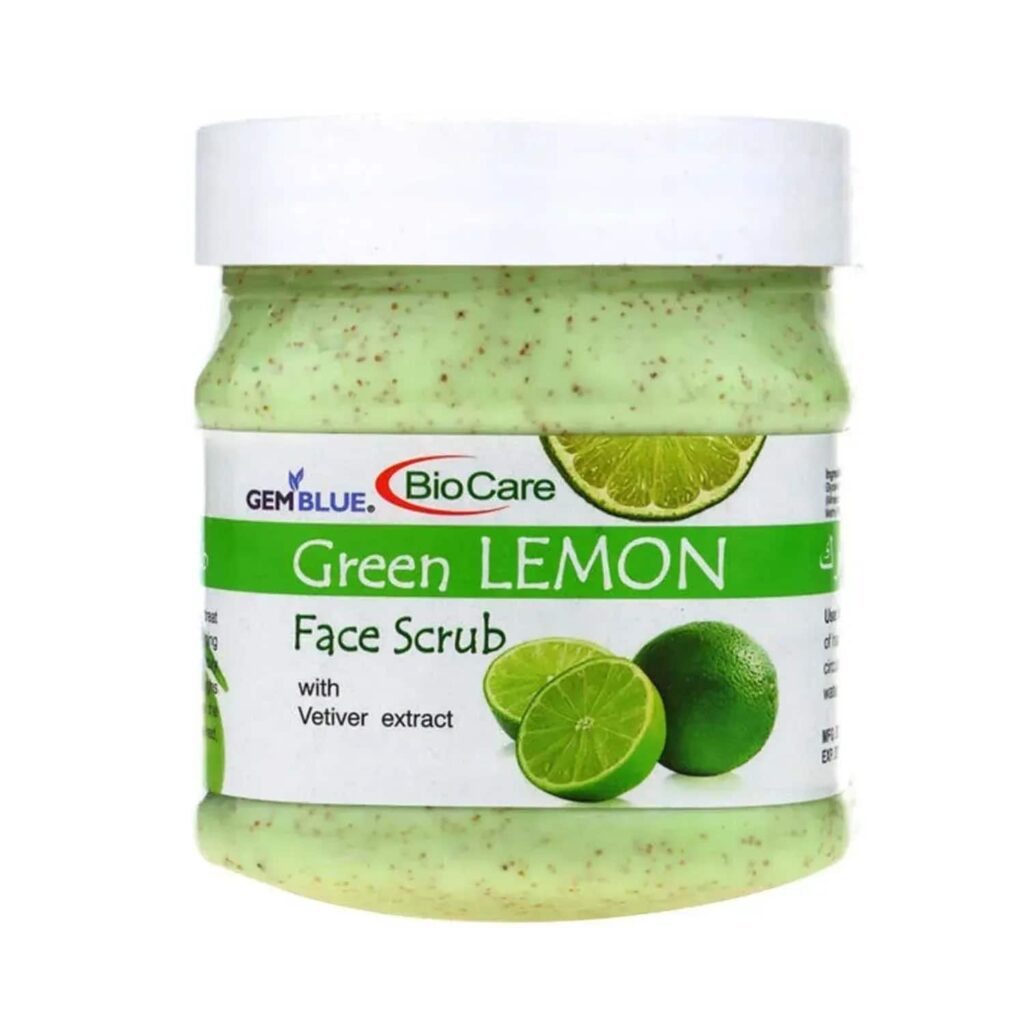 Gemblue Biocare Green Lemon Face & Body Scrub - (500ml) - Gemblue Biocare