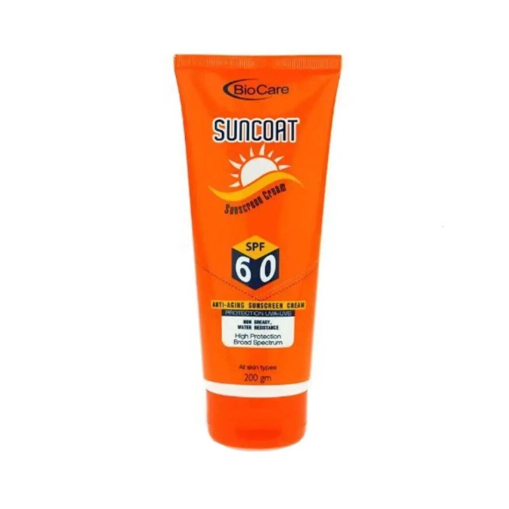 Gemblue Biocare Suncoat Sunscreen Cream SPF 60 - (200ml) - Gemblue Biocare