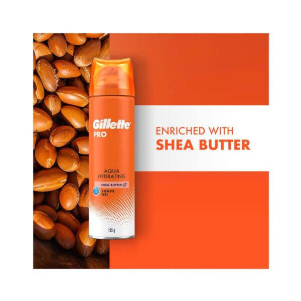 Gillette Aqua Hydrating with Shea Butter Pro Shaving Gel (195g) - Gillette