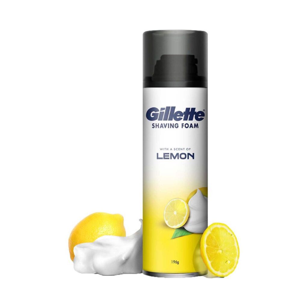 Gillette Classic Lemon Lime Pre Shaving Foam (196g) - Gillette