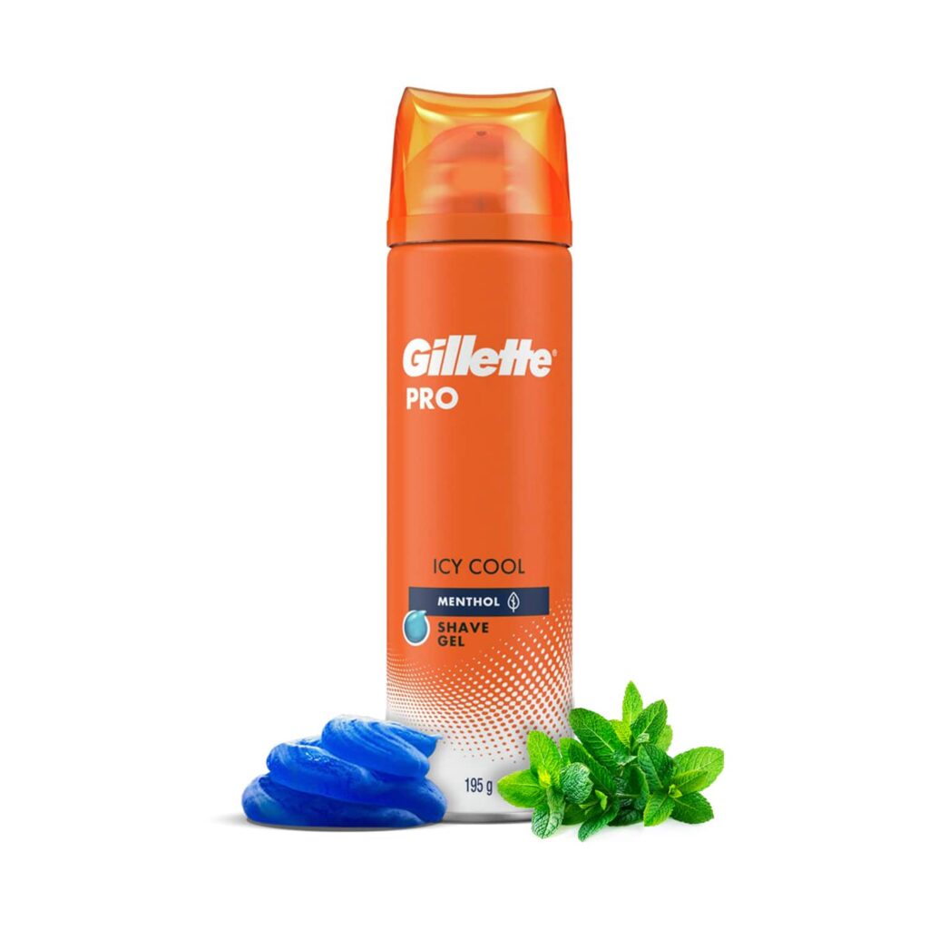 Gillette Pro Shaving Gel Icy Cool with Menthol (200ml) - Gillette