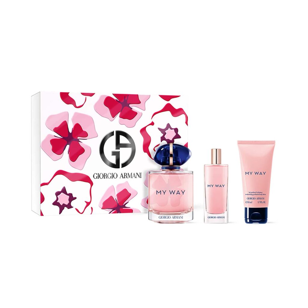 Giorgio Armani My Way Eau De Parfum Heart Gift Set (90 ml EDP + 15 ml EDP + Body lotion 50 ml) - Giorgio Armani