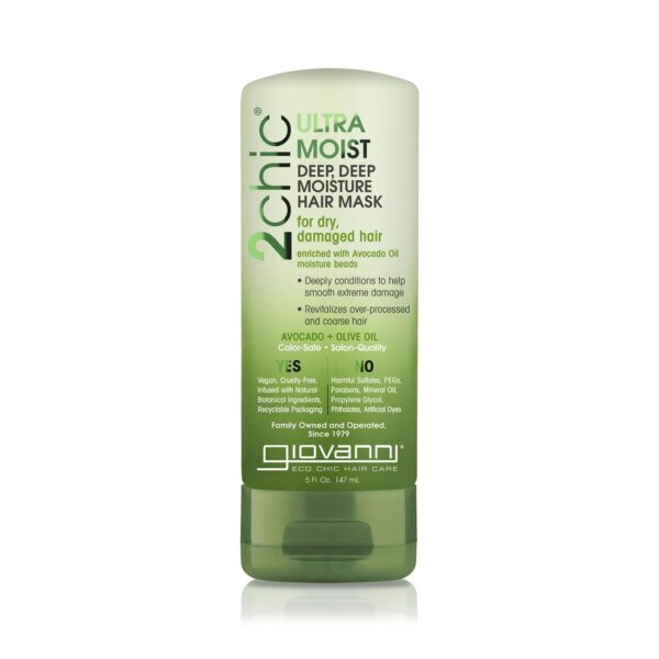 Giovanni Organic 2Chic Olive Oil & Avocado Ultra - Moist Deep Moisture Hair Mask (147ml) - Giovanni
