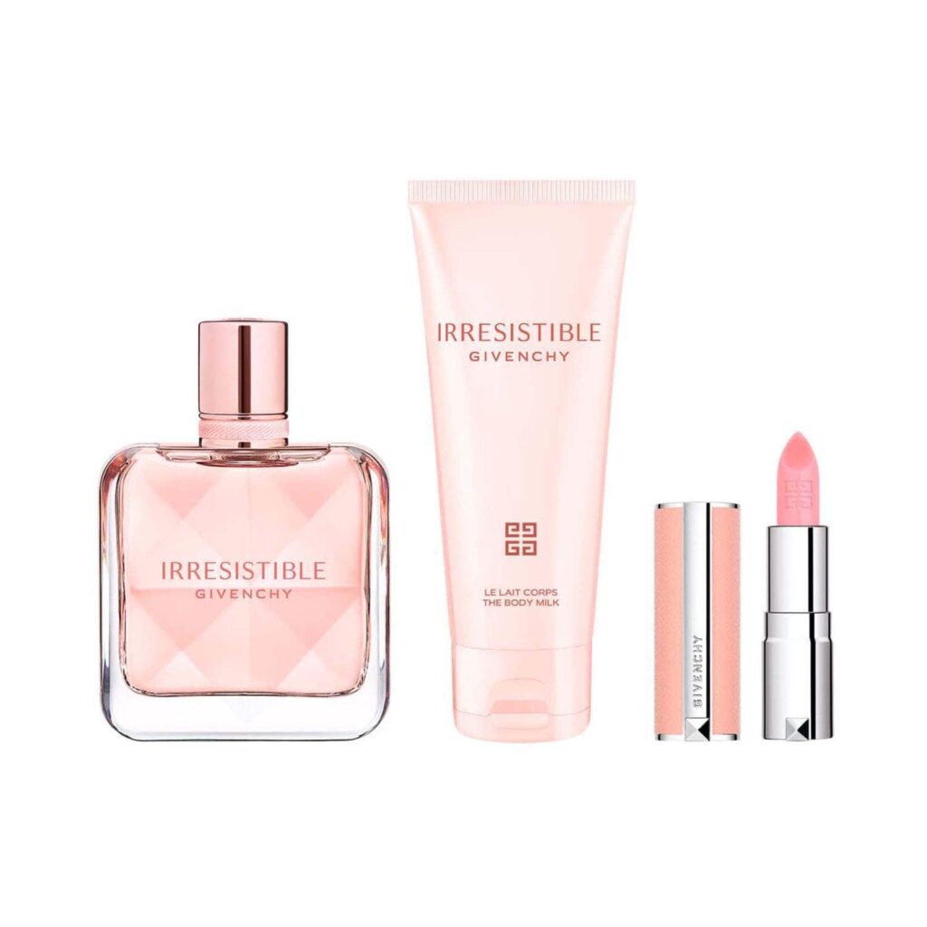 Givenchy Irrésistible Gift Set (Eau De Parfum 50ml + Body Lotion 75ml + Rose Perfecto 01) - Givenchy