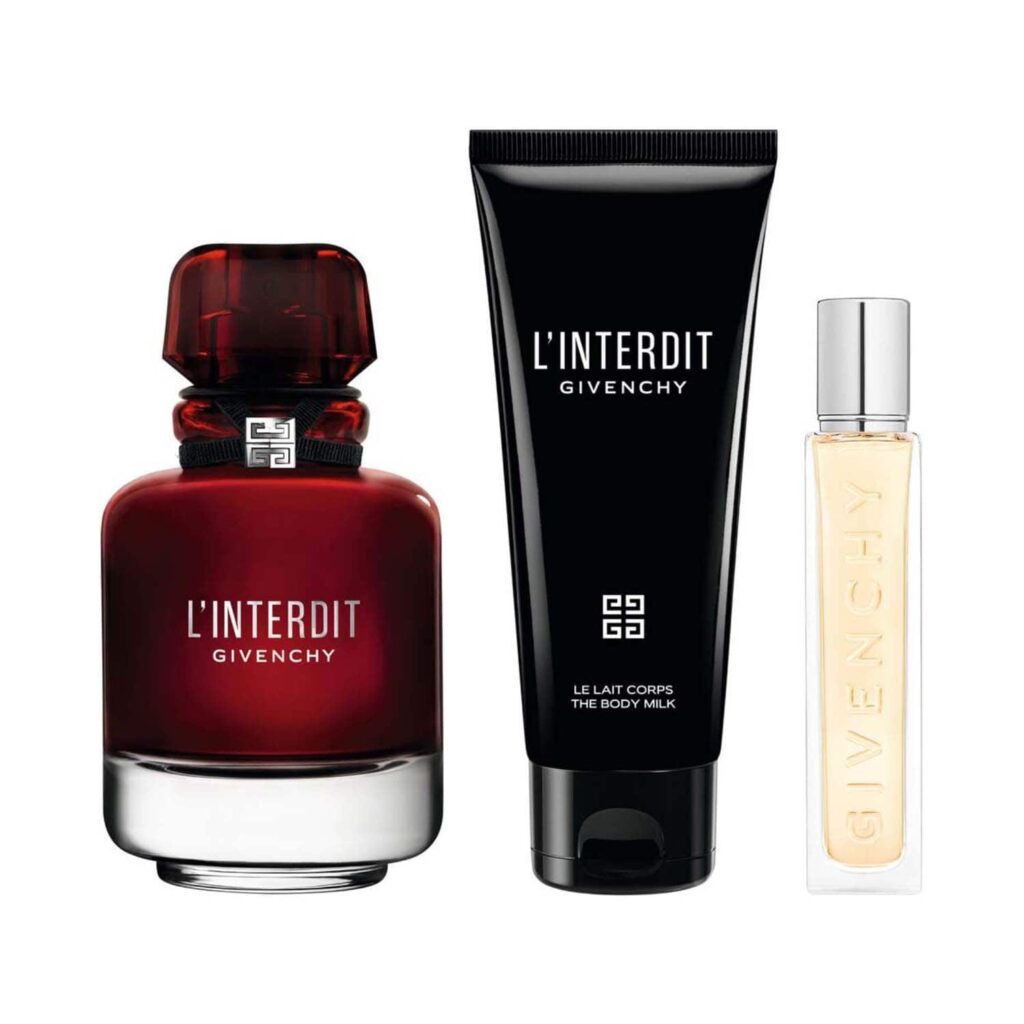 Givenchy L'interdit Gift Set (Eau De Parfum 50ml + Body Lotion 75ml + Travel Spray 12.5ml) - Givenchy