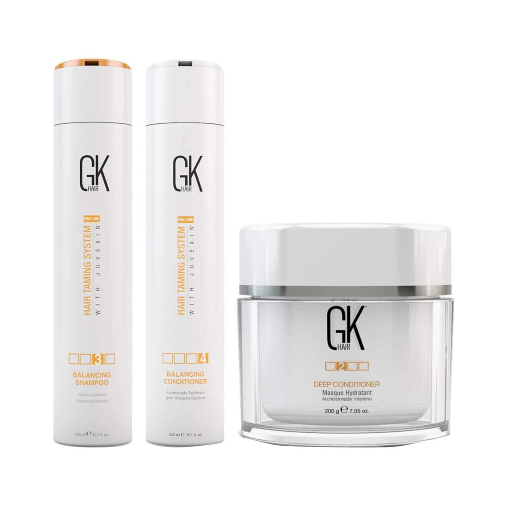 GK Hair Balancing Shampoo and Conditioner(300 ml) with Deep Conditioner Masque (200 g) - GK Hair