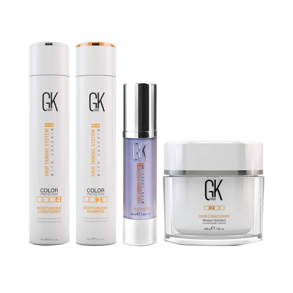 GK Hair Moisturizing Shampoo and Conditioner (300 ml),Cashmere(50 ml),Deep Conditioner Masque Combo - GK Hair