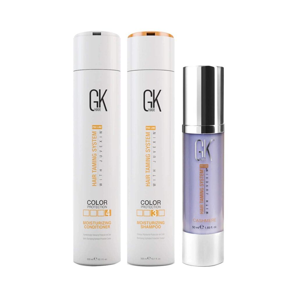 GK Hair Moisturizing Shampoo and Conditioner(300 ml) with Cashmere (50 ml) - GK Hair