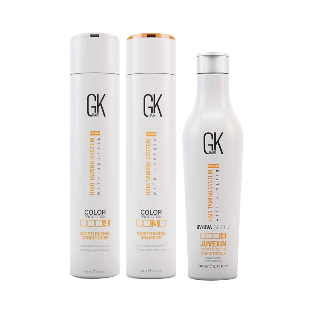 GK Hair Moisturizing Shampoo and Conditioner(300 ml) with Color Shield Conditioner(240 ml) - GK Hair
