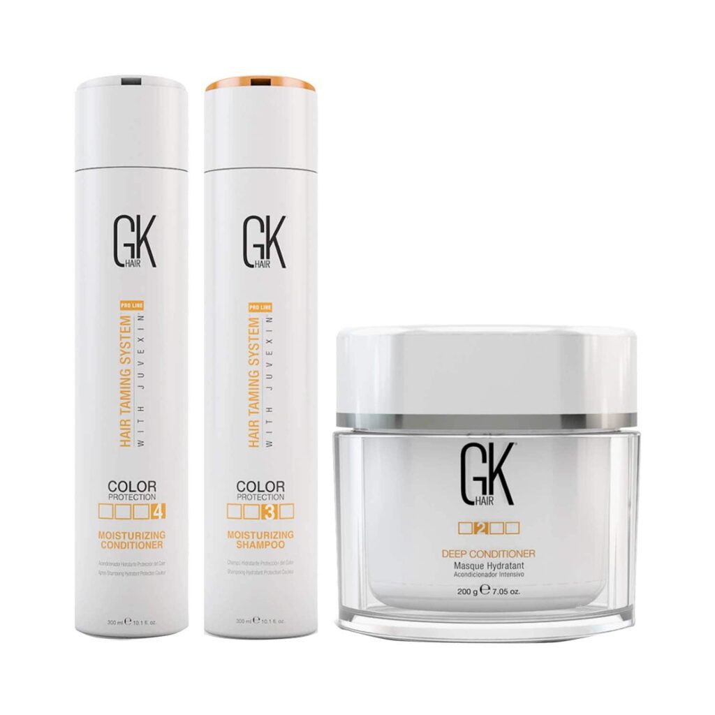 GK Hair Moisturizing Shampoo and Conditioner (300 ml) with Deep Conditioner Masque (200 g) - GK Hair