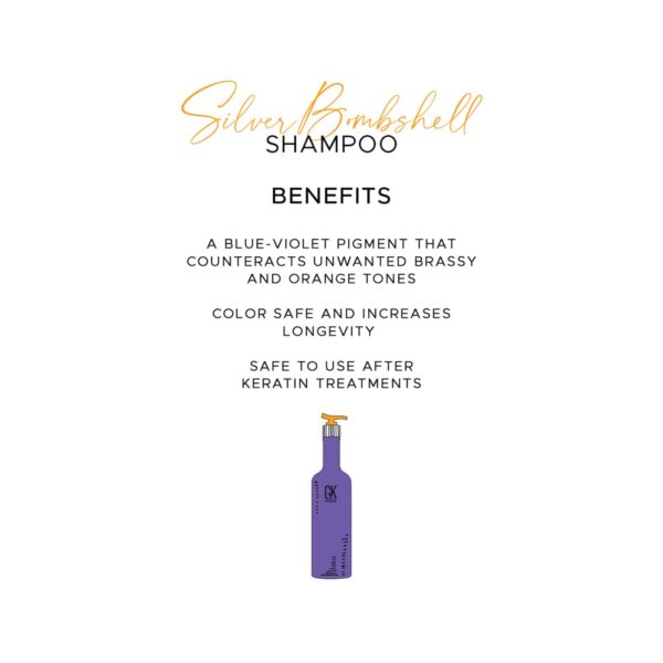 GK Hair Silver Bombshell Shampoo (710ml) - GK Hair