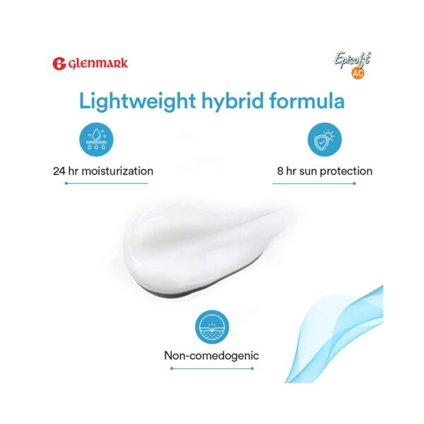 Glenmark Episoft AC Moisturizer with Microencapsulated Sunscreen SPF 30+ (125 g) - Episoft