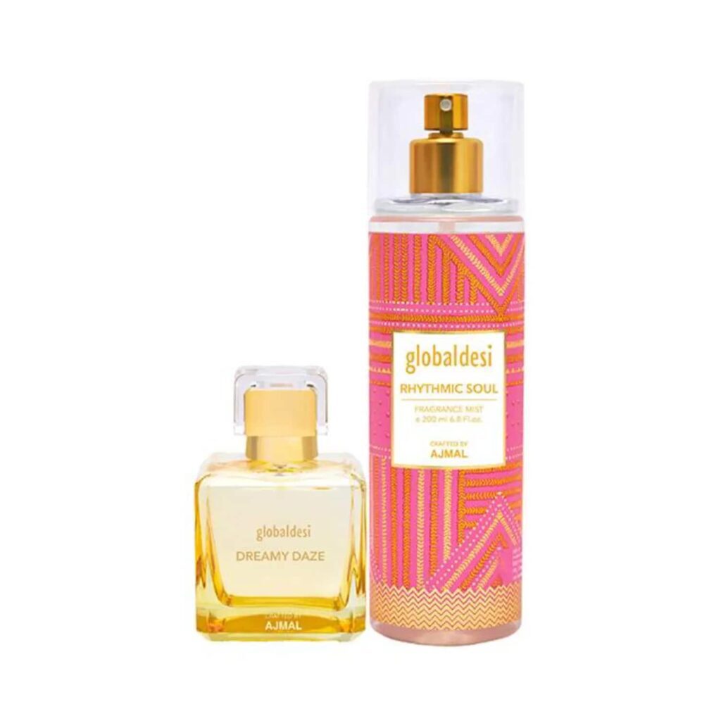 Global Desi Dreamy Daze Eau De Parfum & Rhythmic Soul Body Mist - (2Pcs) - Global Desi