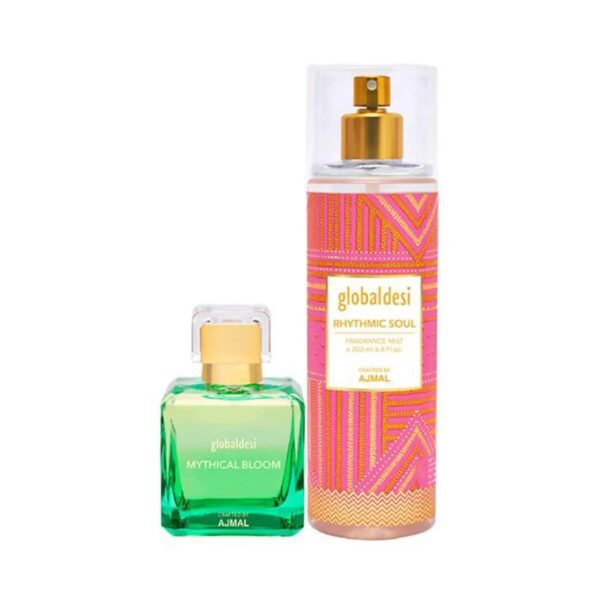 Global Desi Mythical Bloom Eau De Parfum & Rhythmic Soul Body Mist - (2Pcs) - Global Desi